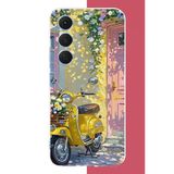 Tecno Spark 40 Pro Uyumlu Sarı Mobilet Baskılı Silikon Kılıf