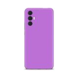 Tecno Spark 8 Pro İle Uyumlu Kılıf Kamera Korumalı Silikon Rubber Arka Kapak Lila