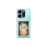 Tecno Spark Go 2023 ile Uyumlu Burç Kartları Kova Tasarımlı Şeffaf Silikon Kılıf