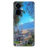 TECNO Tecno Camon 19 Pro ile Uyumlu Bursa Temalı Desenli Darbe Emici Silikon Kılıf, Çok Renkli