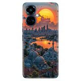 TECNO Tecno Camon 19 Pro ile Uyumlu İstanbulum Temalı Desenli Darbe Emici Silikon Kılıf