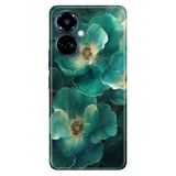 TECNO Tecno Camon 19 Pro ile Uyumlu Kılıf, Flowers Temalı Desenli, Darbe Emici Silikon
