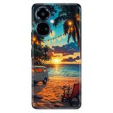 TECNO Tecno Camon 19 Pro ile Uyumlu Kılıf, Kamp Temalı Desenli, Darbe Emici Silikon