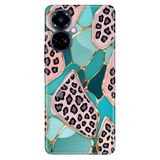 TECNO Tecno Camon 19 Pro ile Uyumlu Kılıf, Marse Leopar Temalı Desenli, Darbe Emici Silikon