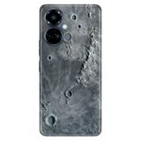TECNO Tecno Camon 19 Pro ile Uyumlu Kılıf, Moon HD Temalı Desenli, Darbe Emici Silikon