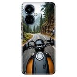 TECNO Tecno Camon 19 Pro ile Uyumlu Motorsiklet ile Seyahat Temalı Darbe Emici Silikon Kılıf
