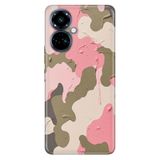 TECNO Tecno Camon 19 Pro ile Uyumlu Silikon Kılıf, Camuflaj 111 Temalı Desenli, Darbe Emici