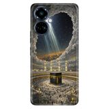 TECNO Tecno Camon 19 Pro ile Uyumlu Silikon Kılıf, Kutsal Topraklar Temalı Desenli, Darbe Emici