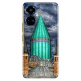 TECNO Tecno Camon 19 Pro ile Uyumlu Silikon Kılıf, Mevlana Türbesi Temalı Desenli, Darbe Emici, Çok Renkli