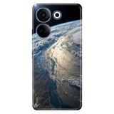 TECNO Tecno Camon 20 (CK6n) ile Uyumlu Kılıf, Yer Küre Temalı Desenli, Darbe Emici Silikon