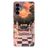 TECNO Tecno Pova 3 ile Uyumlu Bloom Temalı Desenli Darbe Emici Silikon Kılıf