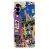 Tecno Tecno Pova 3 ile Uyumlu Kılıf, Hayalimdeki Kasaba Temalı Desenli, Darbe Emici Silikon