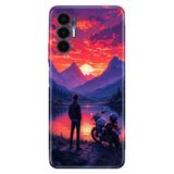 Tecno Tecno Pova 3 ile Uyumlu Kılıf, Motorum ve Ben Temalı Desenli, Darbe Emici Silikon