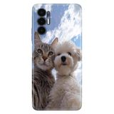 TECNO Tecno Pova 3 ile Uyumlu Kılıf, Pet Friends Temalı Desenli, Darbe Emici Silikon