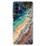 TECNO Tecno Pova 3 ile Uyumlu Silikon Kılıf, Tropical Ada Temalı Desenli, Darbe Emici