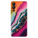 TECNO Tecno Pova Neo 4 ile Uyumlu Kılıf, İzlanda Mermer Temalı Desenli, Darbe Emici Silikon