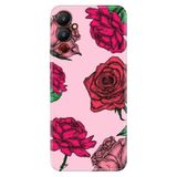 TECNO Tecno Pova Neo 4 ile Uyumlu Kılıf, Red Rose Temalı Desenli, Darbe Emici Silikon