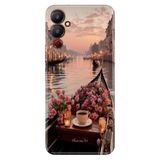 TECNO Tecno Pova Neo 4 ile Uyumlu Silikon Kılıf, Venedik Temalı Desenli, Darbe Emici