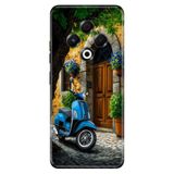 TECNO Tecno Spark 30 4G ile Uyumlu Silikon Kılıf, Şirin Evim Temalı Desenli, Darbe Emici, Çok Renkli