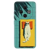 TECNO Tecno Spark 30C (KL5n) ile Uyumlu Kılıf, Sleep Cat Temalı Desenli, Darbe Emici Silikon