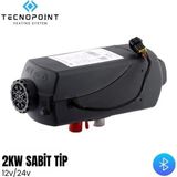 Tecnopoint 2kw Webasto Tipi Dizel Ortam Isıtıcı 12V/24V Bluetooth Özellikli Güçlü Performans