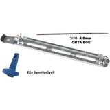 Tecomec Zincir Bileme Eğeleme Aparatı+ Orta Eğe 3/16 4.8 mm - Renkli