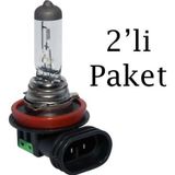 Tecpo Ampul Halojen H11 12V 55W Pgj19-2 64211 2'li Paket