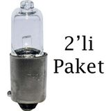 Tecpo Ampul Halojen H6 12V 6W 2'li Paket
