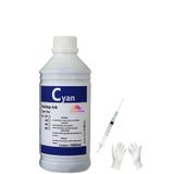 Tecprint Epson L3050 1 Litre Mavi Muadil Mürekkep+Enjektör+Eldiven