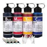 Tecprint Epson Uyumlu L382 Cmyk 500 ml Muadil Mürekkep Seti+Enjektör+Eldiven - Siyah