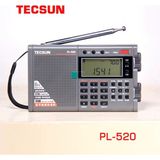 Tecsun PL-520 Tam Bant Dsp Şarjlı Cep Radyosu – Etm+, Ssb ve Gelişmiş Filtreli Dijital Dünya Radyosu (2026 Model) - Gri
