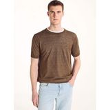 Ted Baker Açık Kahve Erkek Triko T-Shirt TBMRKW2044