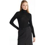 Ted Baker Balıkçı Yaka Standart Düz Siyah Kazak Kadın TBWRKW1058 - XS