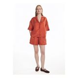 Ted Baker Beli Lastikli Kupro Şort, 34, TBSS26FTRS022, Kiremit, Kadın