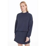 Ted Baker Bis Yaka Balon Sweatshirt, S, TBSS26FTSS003, Lacivert, kadın