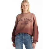 Ted Baker Bisiklet Yaka Baskılı Sweatshirt, L, 5003320908, Bordo, kadın