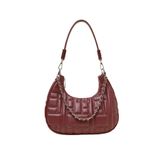 Ted Baker Deri Omuz Çantası, Standart, 5003305918, Bordo, Kadın
