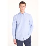 Ted Baker Gd Yaka Comfort Fit Uzun Kol İnce Çizgili Gömlek, L, TBSS26MSHI006, Mavi, Erkek