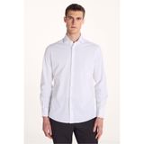 Ted Baker Gd Yaka Örme Oxford Comfort U Kol Gömlek, M, TBFW25MSHI016, Beyaz, Erkek