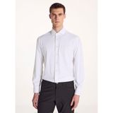 Ted Baker İta Yaka Teknik Kumaş Comfort U Kol Gömlek, L, TBFW25MSHI018, Beyaz, Erkek
