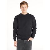 Ted Baker Kabartma Logolu Bisiklet Yaka Sweatshirt, XL, TBFW25MTSS009, Siyah, erkek