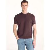 Ted Baker Kahverengi Erkek T-Shirt TBMRTS2047 - Açık Kahverengi - L