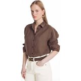 Ted Baker Kahverengi Kadın Gömlek TBWRSH2096-1 - Açık Kahve