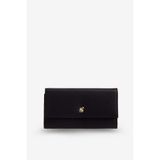 Ted Baker Kapaklı Çıtçıt Kapama Flotter Cüzdan, Medium, TBSS26FSLG003, Siyah, kadın