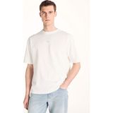 Ted Baker Kırık Beyaz Erkek Oversize Baskılı T-Shirt TBMRTS2076 - XL