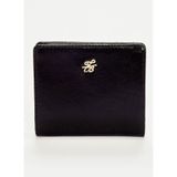 Ted Baker Küçük Boy Kırışık Deri Cüzdan, Small, TBSS26FSLG007, Siyah, kadın