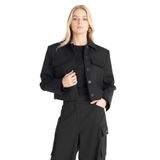 Ted Baker Kutu Form Oversize Ceket, 34, TBFW25FJAC010, Siyah, Kadın