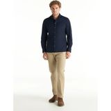 Ted Baker Lacivert Erkek %100 Pamuk Gömlek TBMRSH1084
