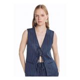 Ted Baker Lacivert Kadın Çizgili Yelek TBWRJC2002 - 38