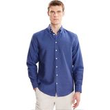 Ted Baker Mavi Erkek Düğmeli Comfort Fit Oxford Gömlek TBMRSH2060 - İndigo